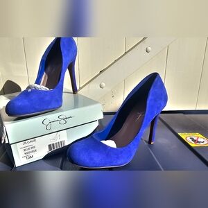 Brand New Jessica Simpson Blue Iris Suede size 10 Heels
